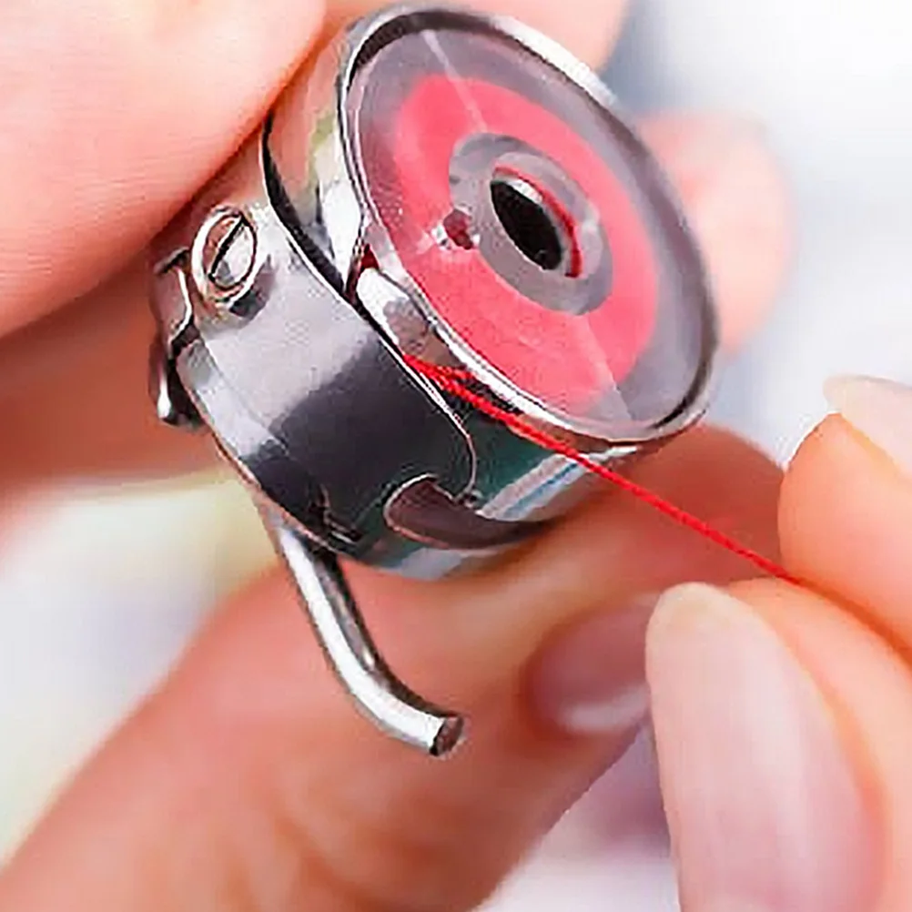 

2Pcs Sewing Machine Bobbin Case Professional Durable Stainless Steel Replacement Accessory Universal for Household Machines