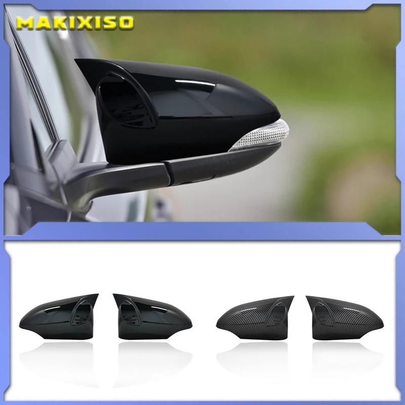 2PCS Carbon Fiber/Chrom Rückspiegel Abdeckung Tasse Für Toyota Avalon Venza Corolla C-HR CHR