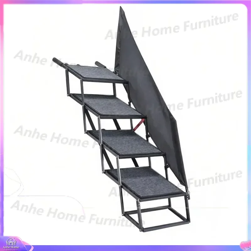 Adjustable Pet Staircase Bookshelf Multi Functional Cat Tree House Outdoor Friendly Furniture Storage Rack Dog Steps Climber