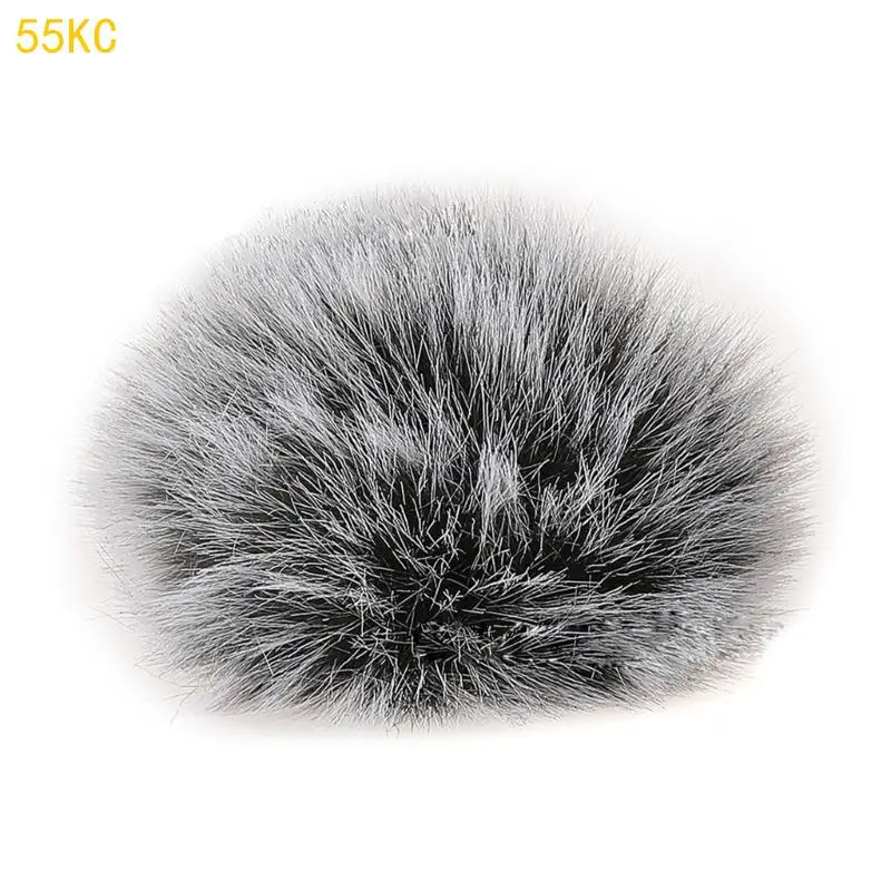 

55KC Wind Muff 1 Pack Microphone Wind Muff Furry Windscreen Windproof Wind Screen