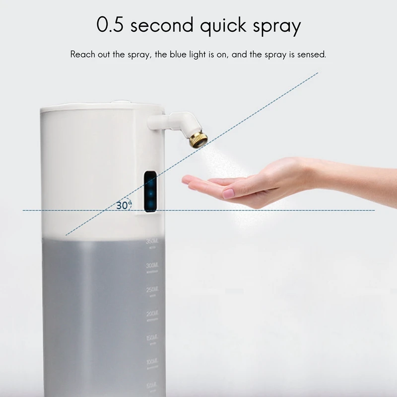 350Ml Smart Sensor Automatic Soap Dispenser Spray Disinfector Automatic Soap Dispenser,Spray Disinfection Cleaner