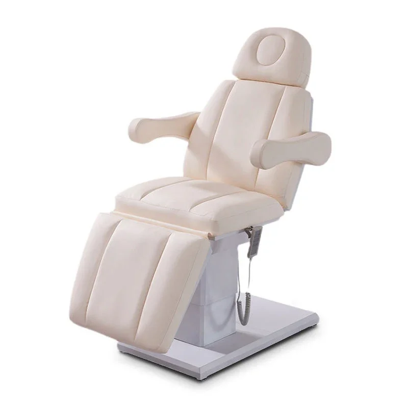 Modern white beauty salon cosmetic bed three motors electric massage table for nail salon