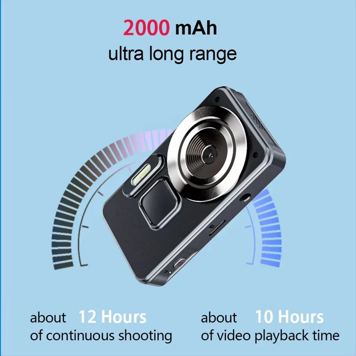 【New Upgraded】 Digital Kid Camcorder 2000mAh Long Battery Life 48MP 1080P Filter 16x Zoom Cam for Beginner Photography