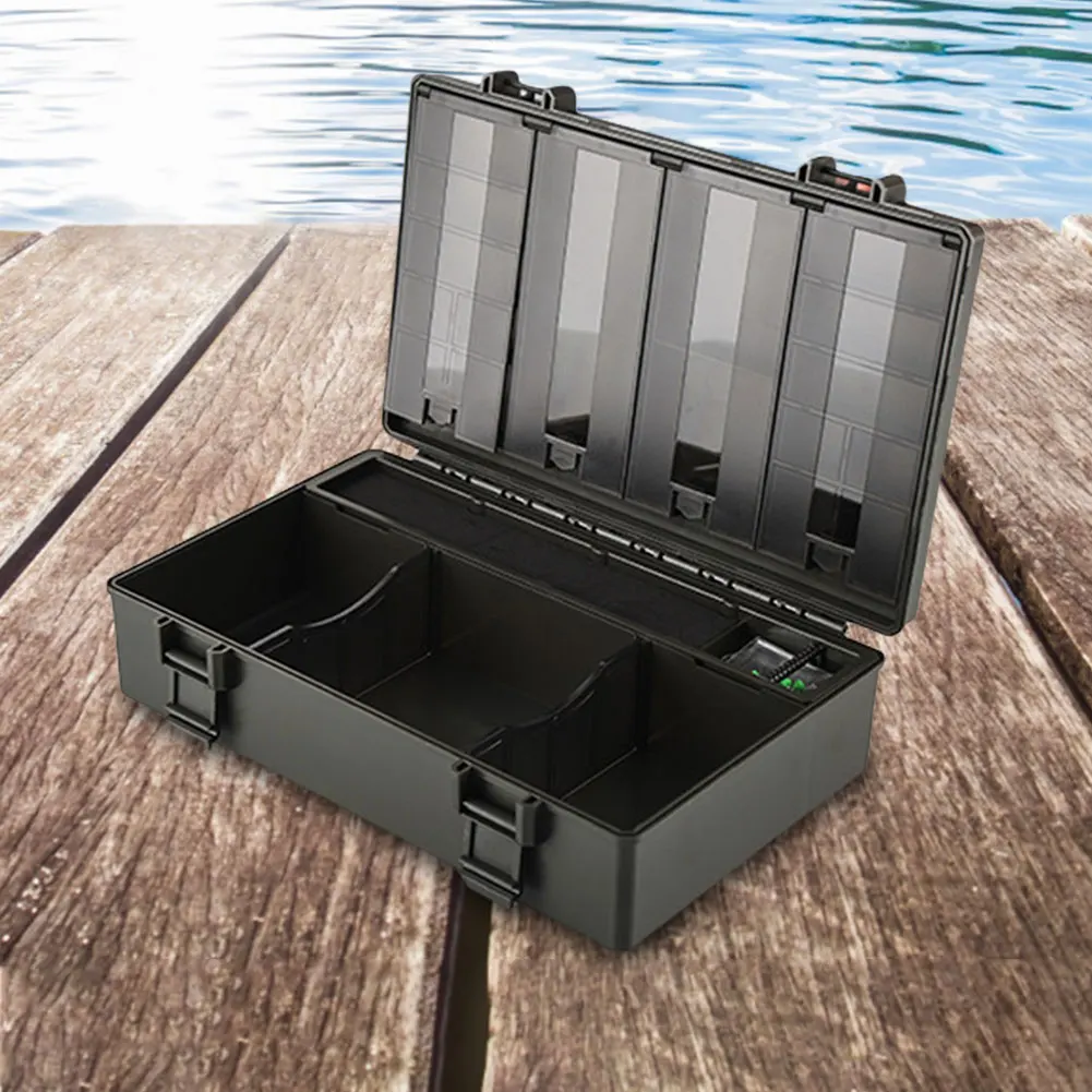 صندوق صيد سمك الشبوط خطاف سمك الشبوط صندوق المجموعة صندوق معالجة الصيد خطاف الصيد إغراء صندوق الطعم المزيف ملحقات أدوات صيد الأسماك #4
