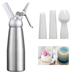 3 Pcs/Set Whip Cream Dispenser Part Whipped Chargers Holder Base Tips Holder Dining Bar