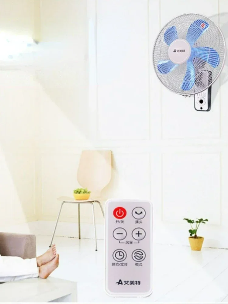 مراوح كهربائية منزلية مثبتة على الحائط، مراوح جدارية لغرفة الطعام، مفتاح التحكم عن بعد، مروحة باردة