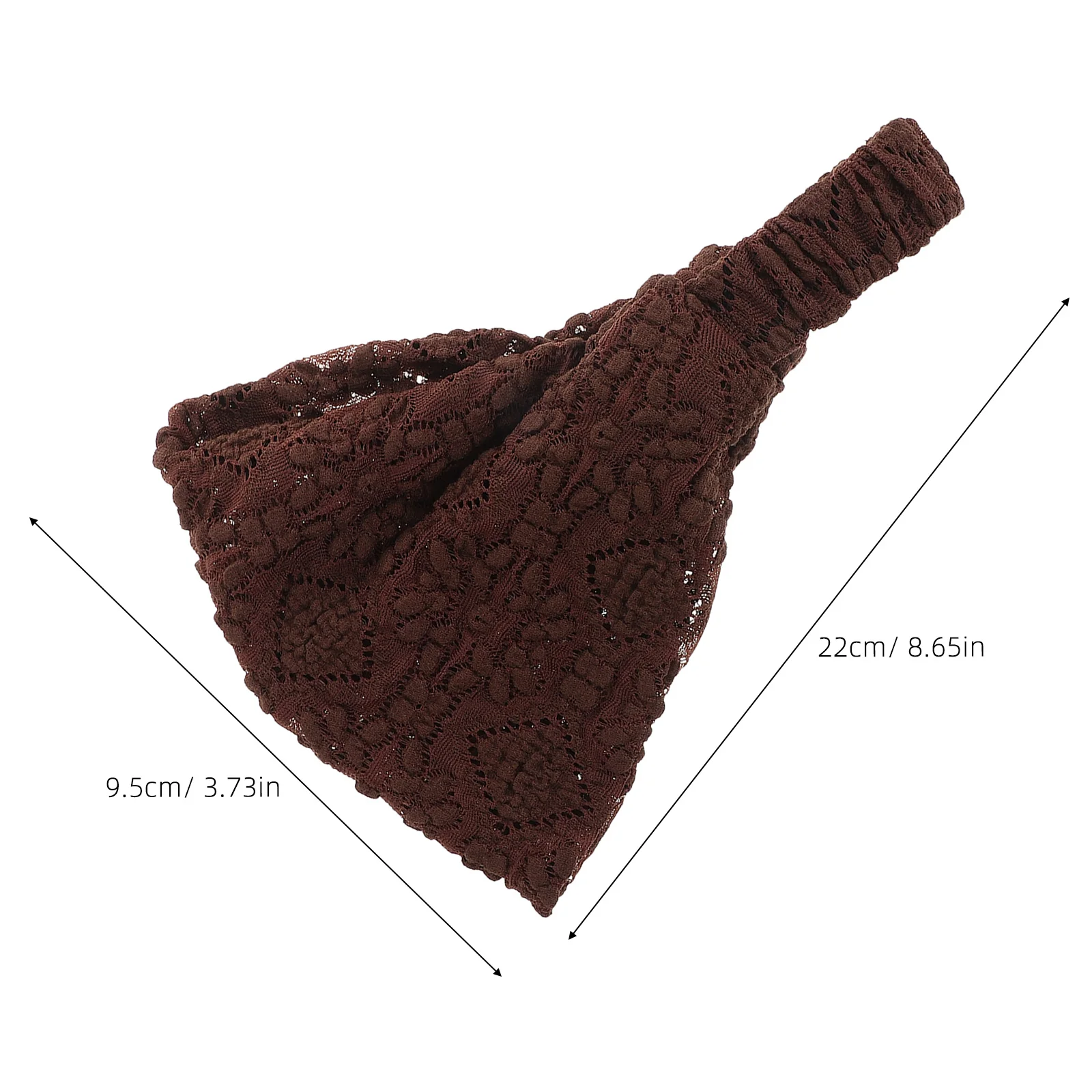 عصابة رأس مرنة واسعة للنساء من الدانتيل بوهو للشعر، وشاح مكياج قابل للتمدد، تغطية للشعر الأبيض، عصابة رأس