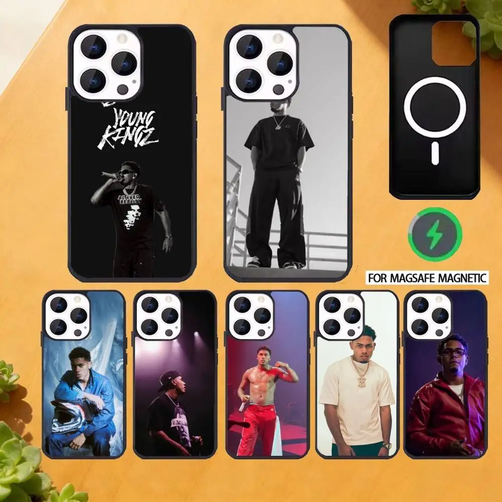 

M-Myke Towers LALA Phone Case For iPhone 17,16,15,14,13,12,Plus,Pro,Max For Magsafe Magnetic Wireless Charge