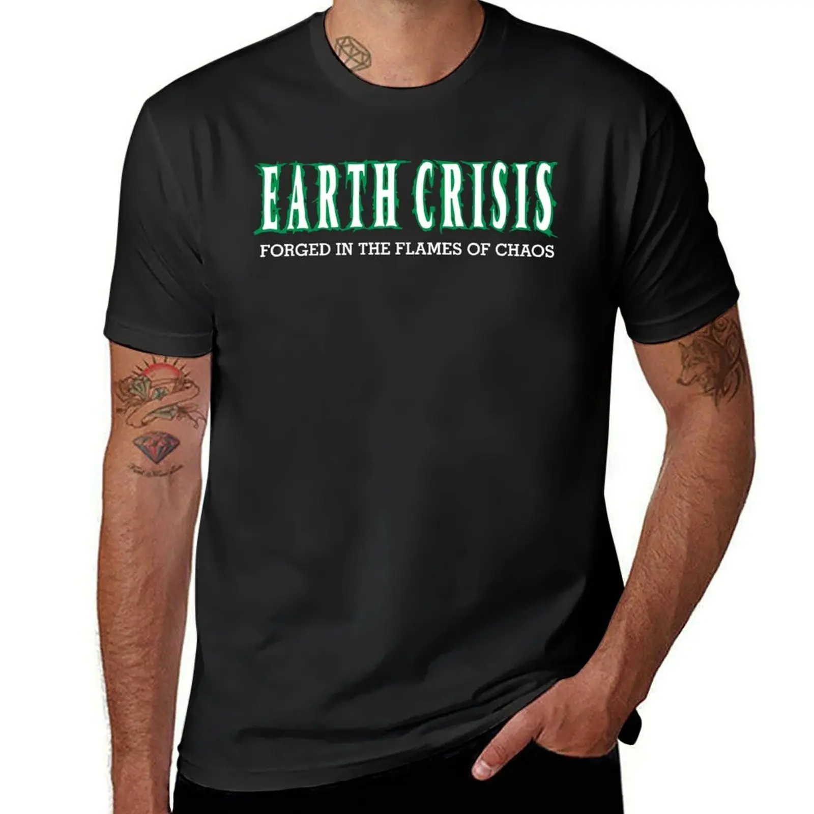 

Earth Crisis - Forged in the flames of chaos T-Shirt blacks customizeds men t shirts