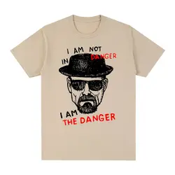 Breaking Bad Heisenberg Vintage T-shirt I Am The Danger Casual Funny Cotton Men T shirt New Tee Tshirt Womens Tops