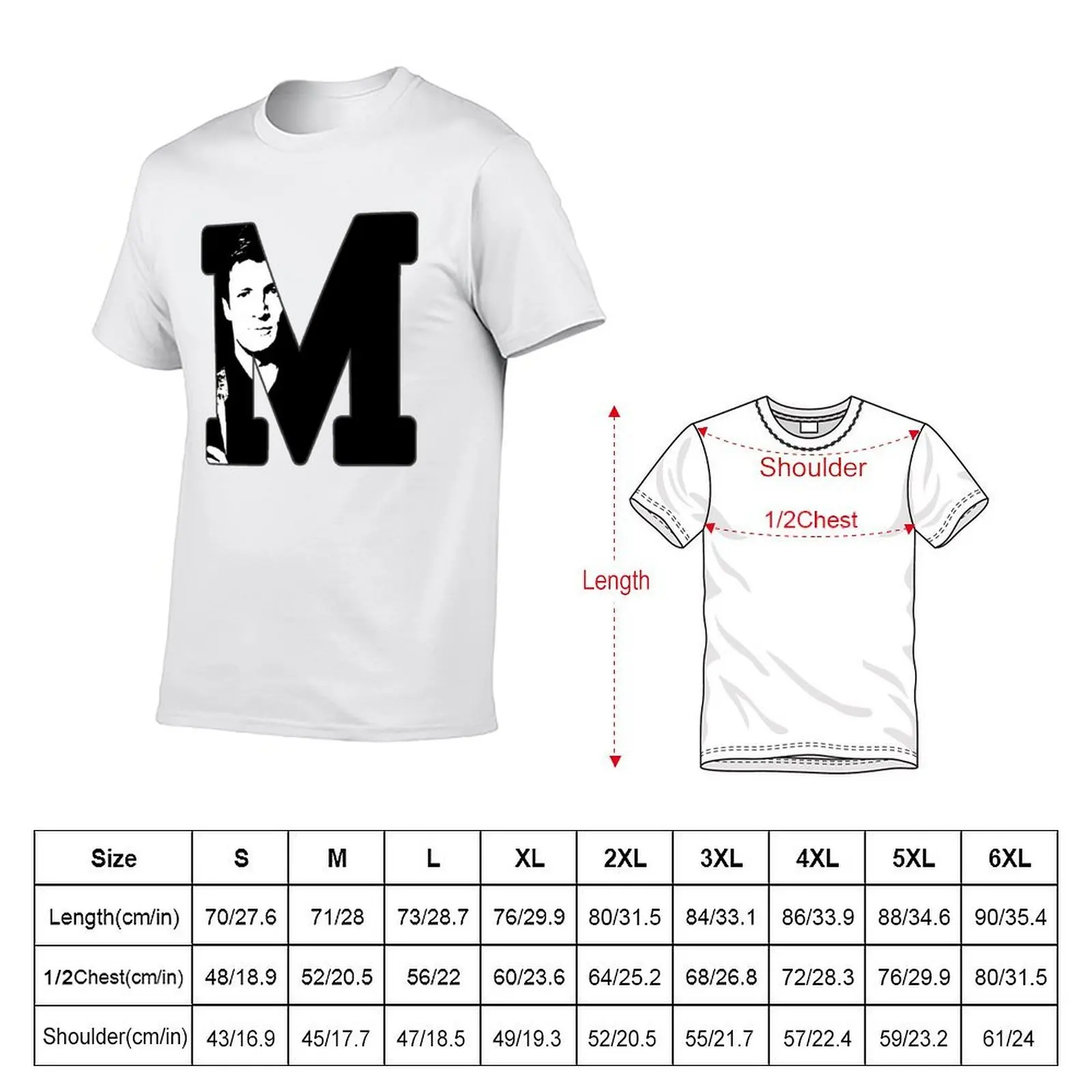 M for Mal T-Shirt essential t shirt Clothing t shirt men
