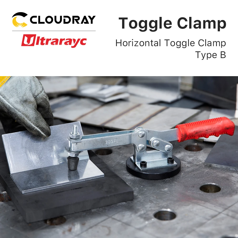 Horizontal/Vertical Quick-Release Jigs  CNC Clamping Welding Fixturing Jaw Toggle Clamp for Woodworking Router/Carving Machine