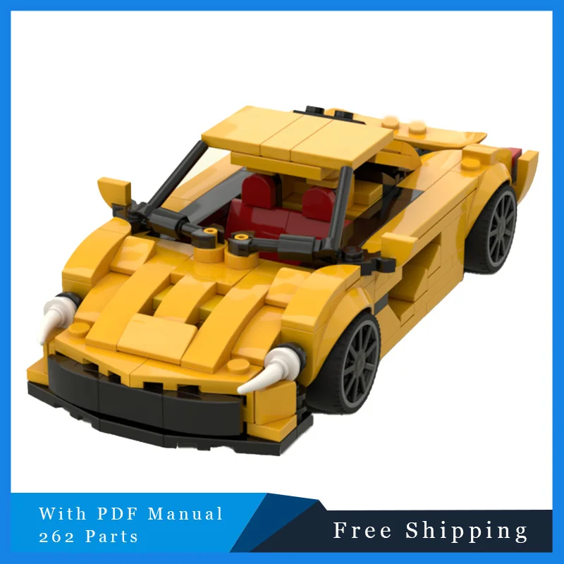 

262 PCS MOC Technical Racing Sport Car Model Building Blocks City Mechanical Speed Vehicle Supercar Brick Puzzle Toys Kids Gifts