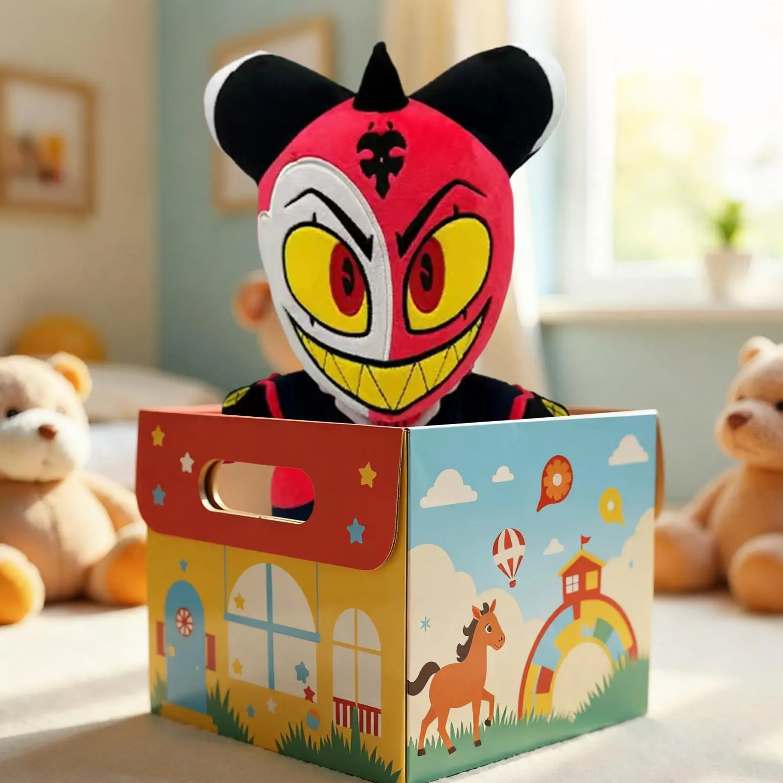 

Cute Plushie Monster BossDemon Anime Stuffed Plush Toy Cartoon Character Plush Stuffed Animals Toy Gifts for Children Kids