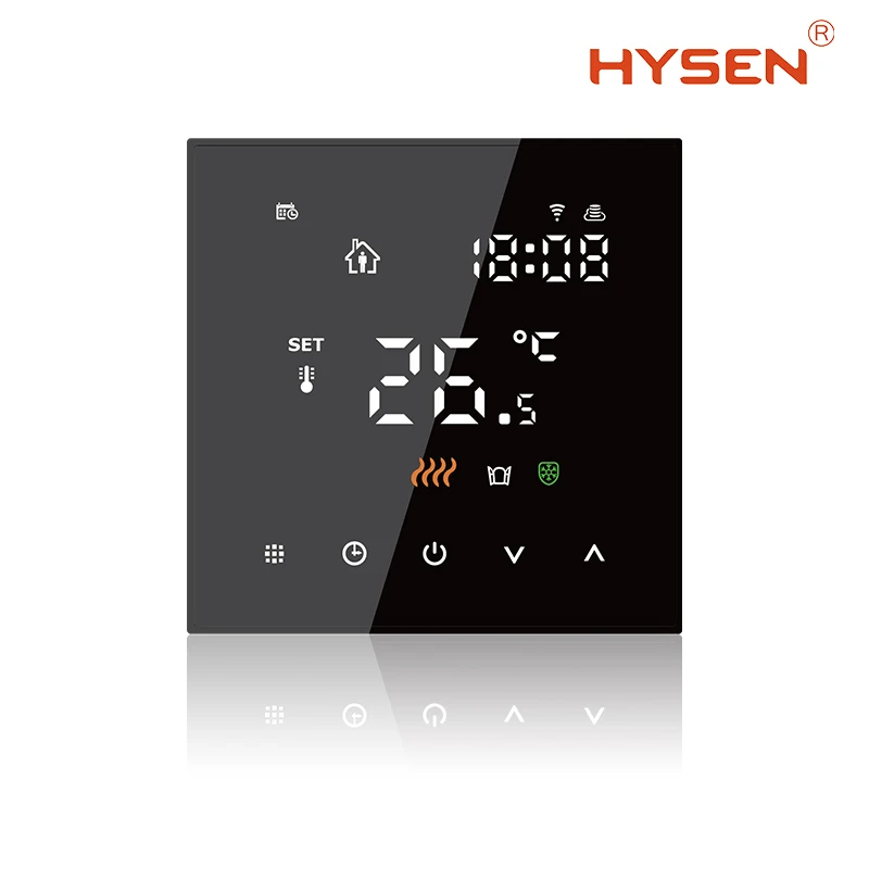 التدفئة الكهربائية 16A التحكم في درجة الحرارة شاشة تعمل باللمس الرقمية متحكم في درجة الحرارة سخان المياه تويا واي فاي ثرموستاتي #4