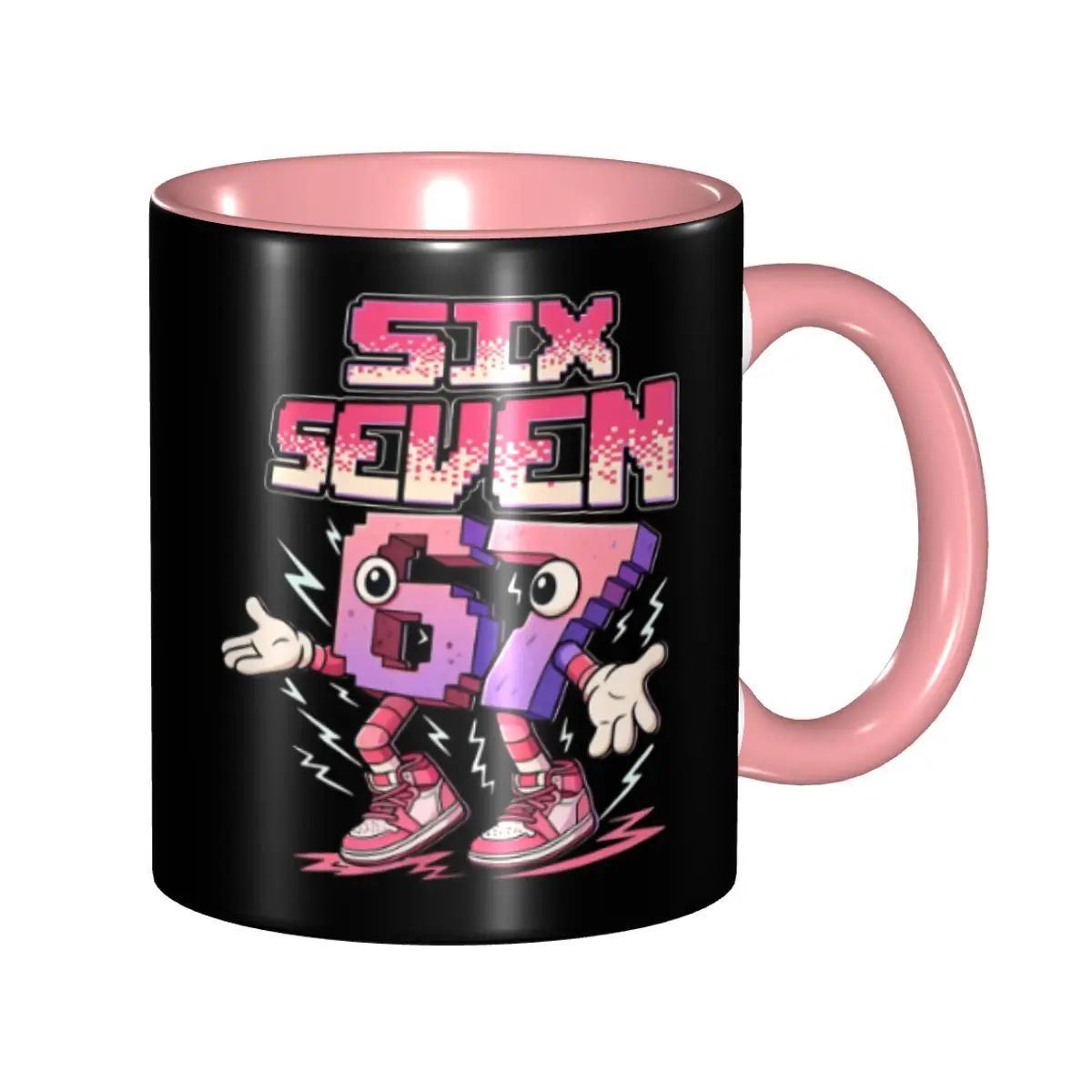 New Arrival Six Seven Italian 67 Six Seven 6 7 Six Seven Italian 67 Six Seven 6 7 Funny Meme Accessories Mug Novelty Tea Cup