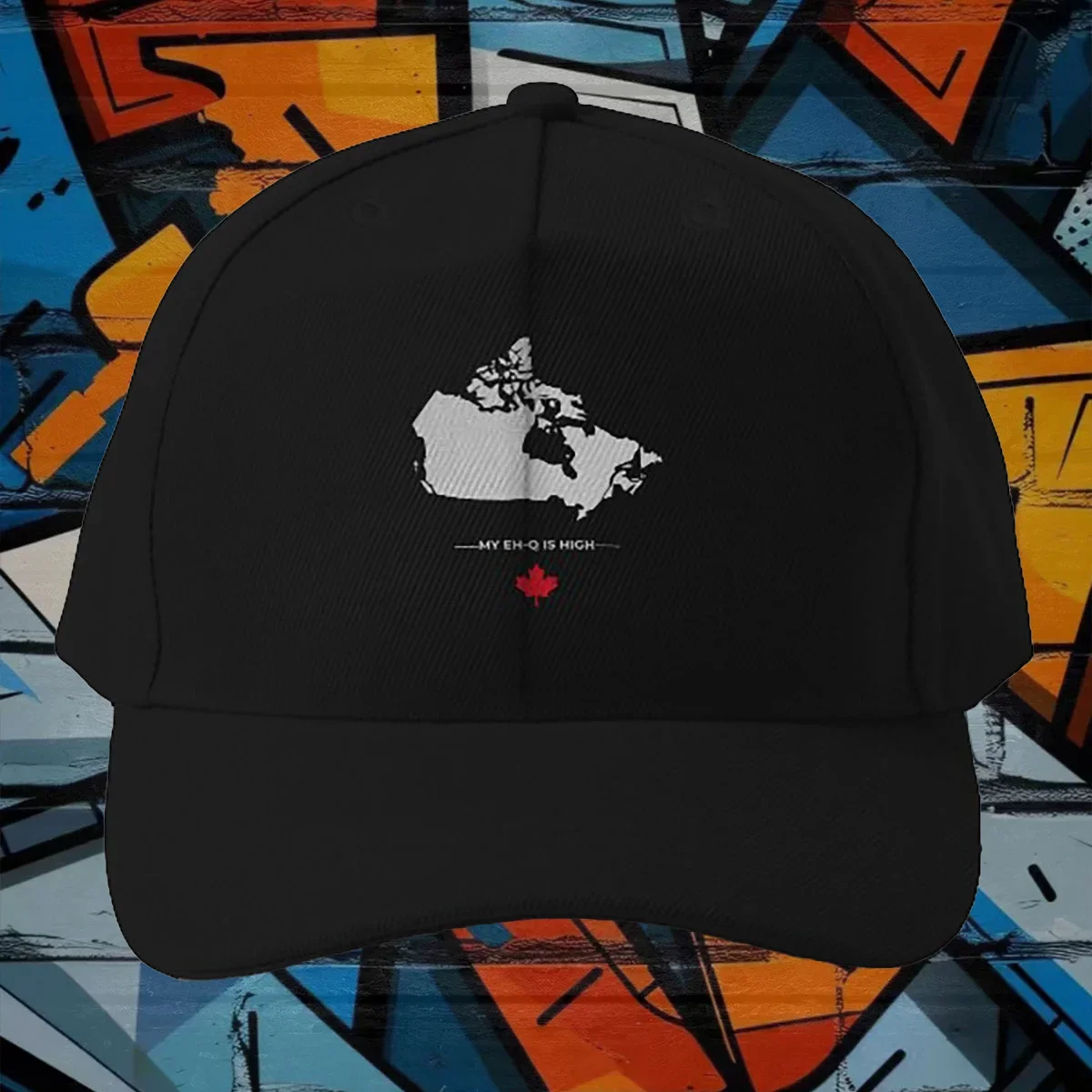 

Моя бейсболка Eh-Q is High- Funny Canada — Maple Leaf — True North Strong Free Design (2)