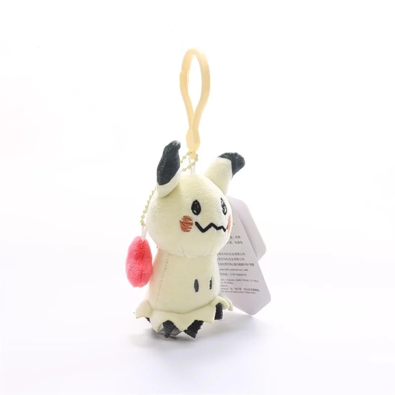 Véritable Pokemon Mimikyu Love Series Kawaii peluche jouet porte-clés sac à dos pendentif porte-clés poupée cadeaux d'anniversaire pour enfant garçons