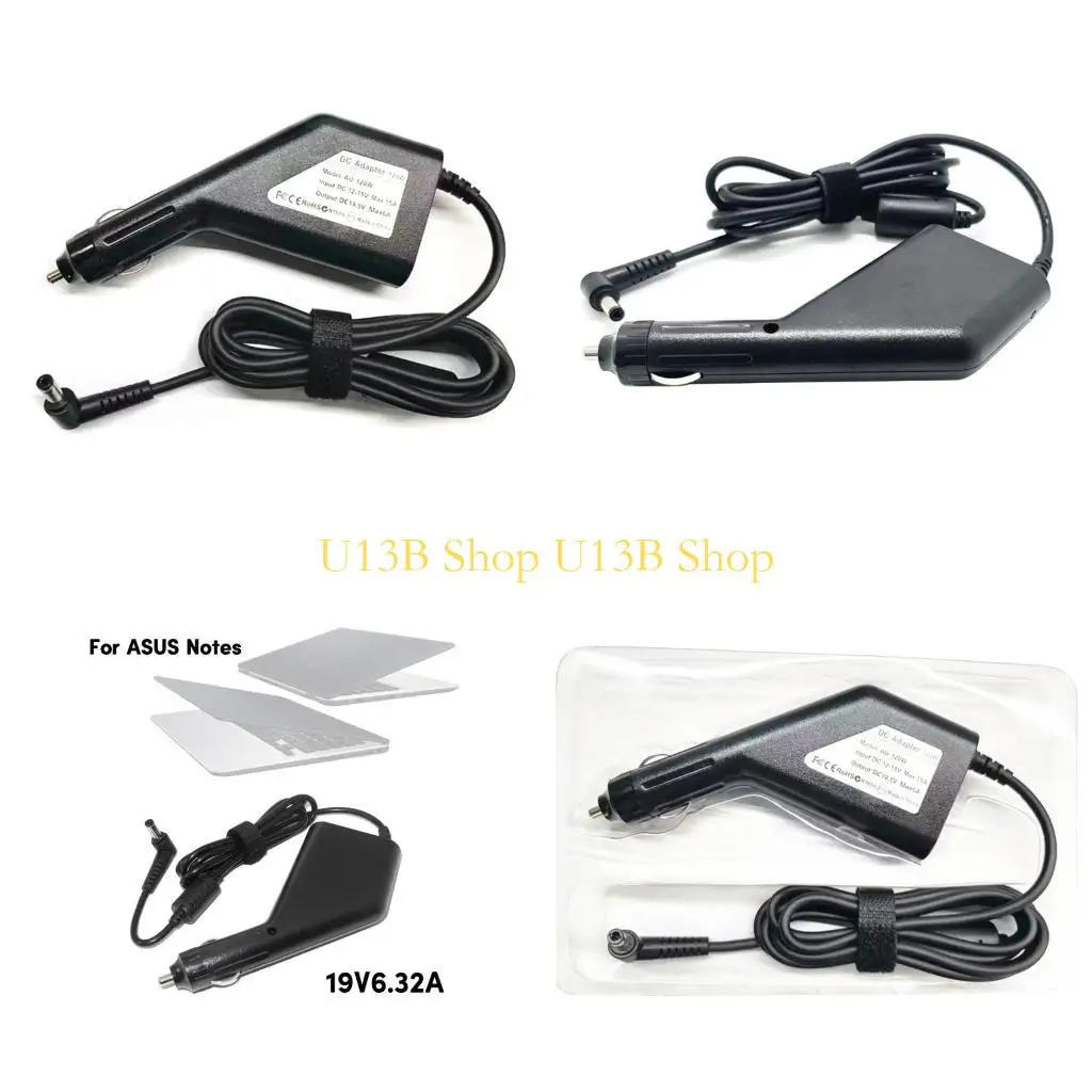 

U13B 19V 6.32A 120W Автомобильное зарядное устройство для ноутбуков FX50J FX63V Стабильное и безопасное