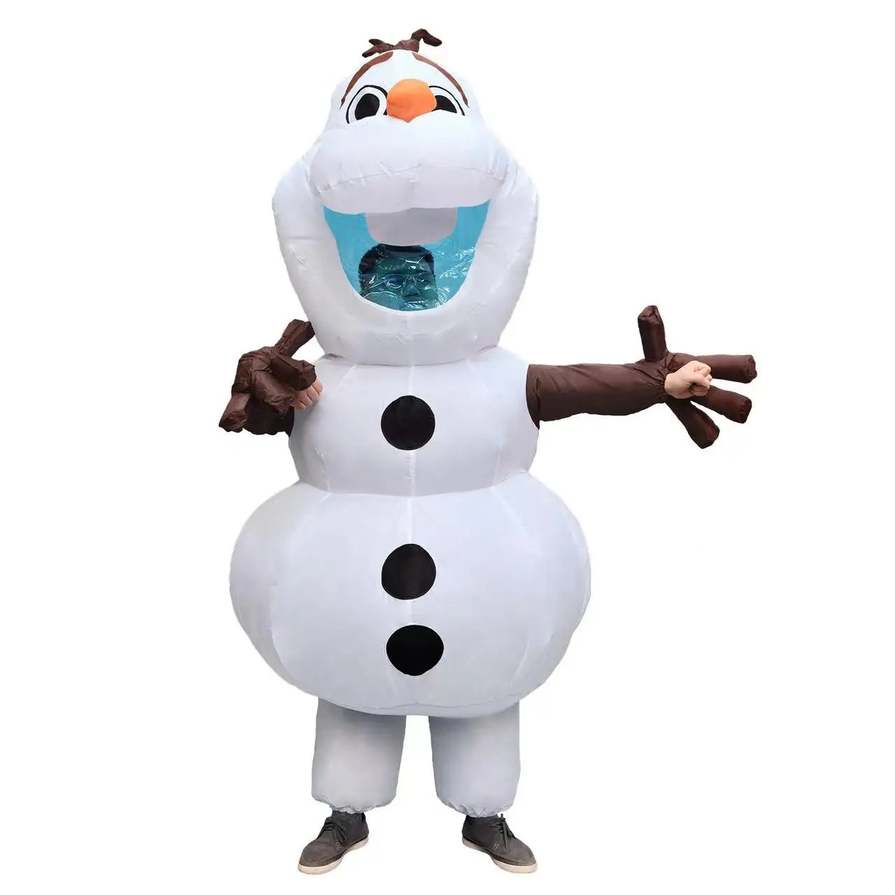 2024 New Cute Snowbaby Inflatable Costume Halloween Christmas Decorations Funny Cartoon Carnival Event Party Cosplay Props Gifts