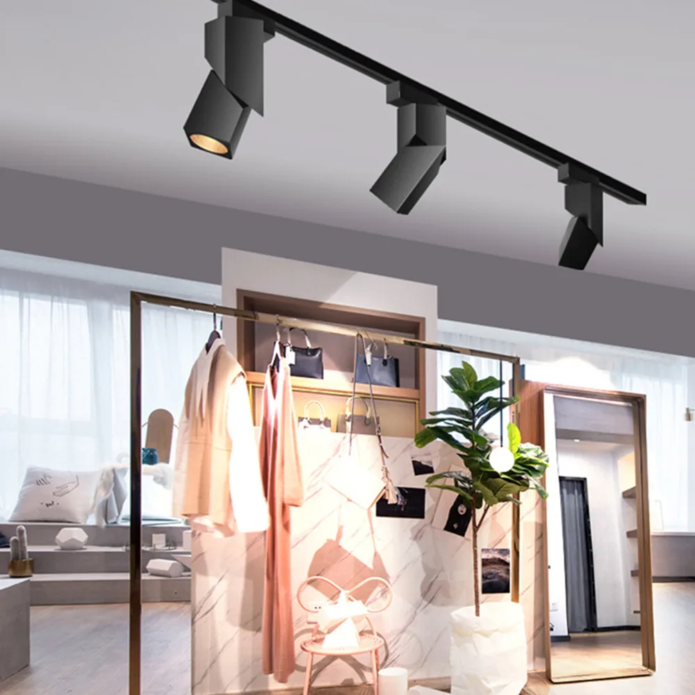 Focos LED plegables, lámpara de techo montada en superficie, 10W, 12W, 15W, iluminación de riel, iluminación para tienda de ropa y dormitorio