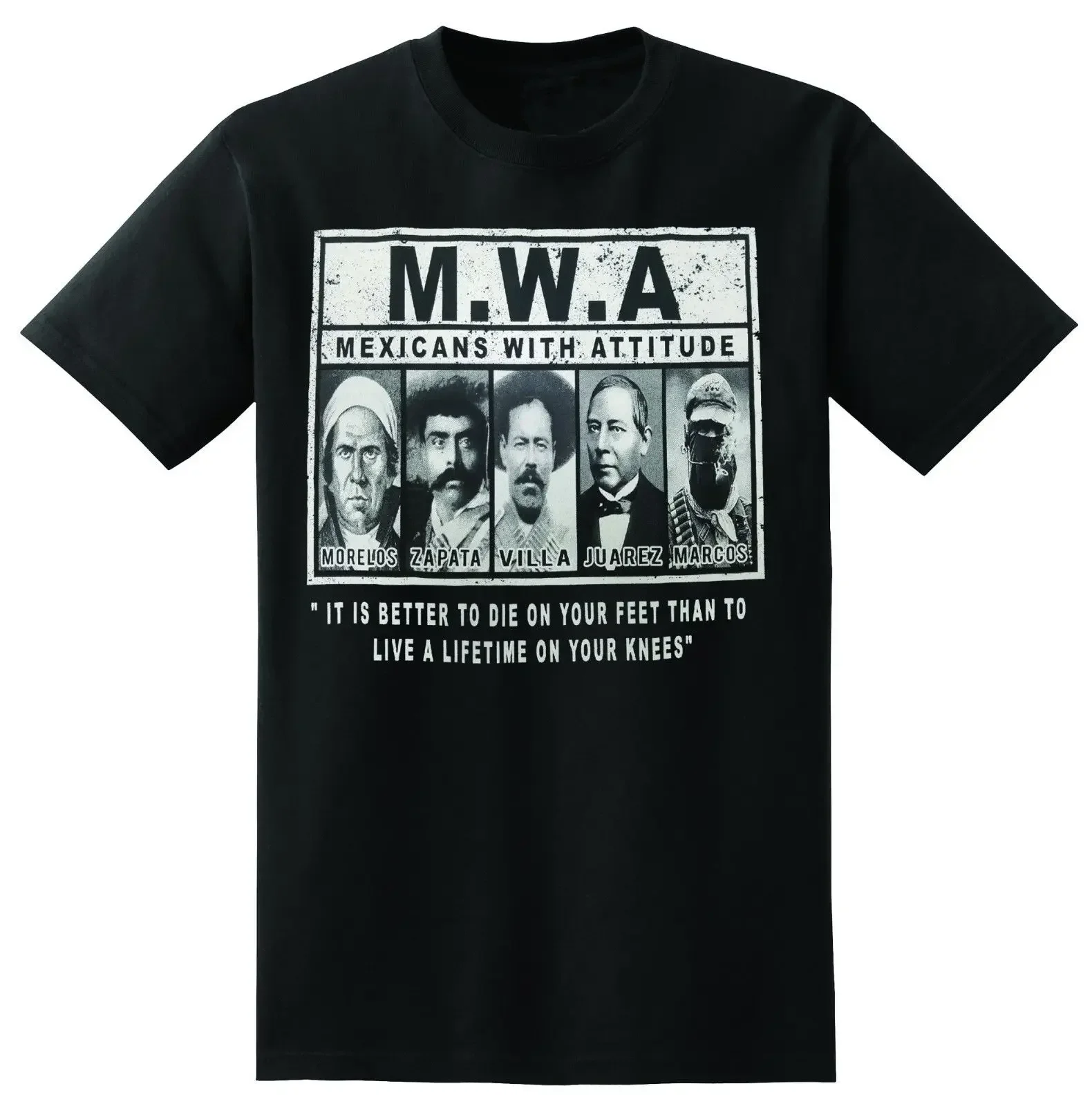 Camiseta mexicana con personalidad Mwa Morelos Zapata Villa Juarez Marcos para hombre, camisetas Unisex 2019