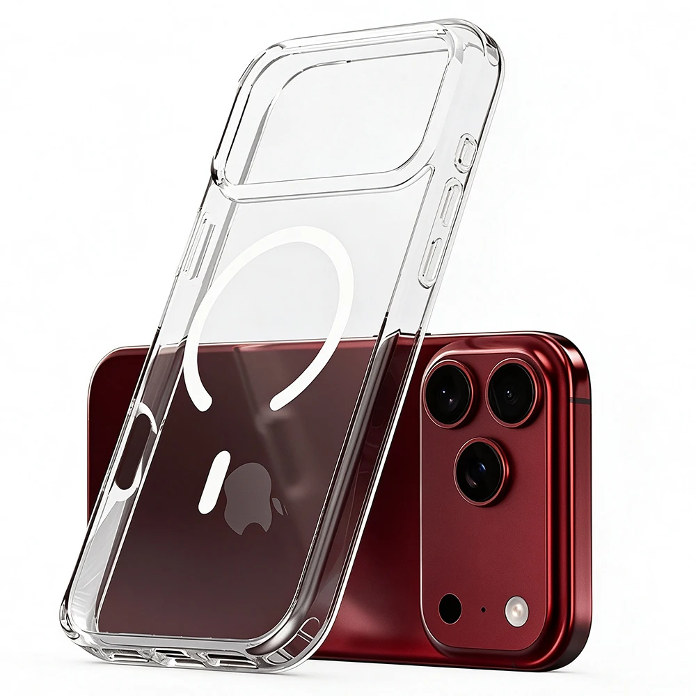 Coque magnétique Magsafe pour iPhone 18 Pro Max iPhone18ProMax iPhone18Pro 2026, coque de protection hybride résistante aux chocs avec charge sans fil.
