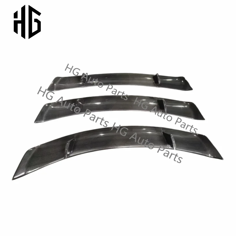 N Style Glossy Black Carbon Fiber Rear Wing Spoilers Exterior Car Parts For Ferrari F12 Novitec Style Carbon Trunk Spoiler Cover