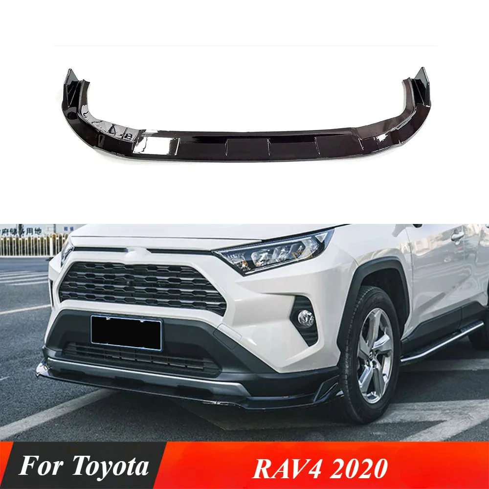 

Car Front Bumper Lip Splitter Automotive Exterior Accessory Decoration Spoiler Chin Accessories Parts For Toyota RAV4 2020