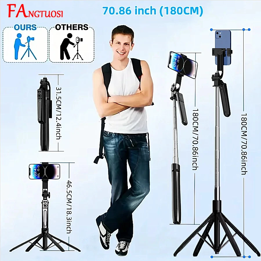 Portable Handheld Stabilizer Selfie Stick with Tripod