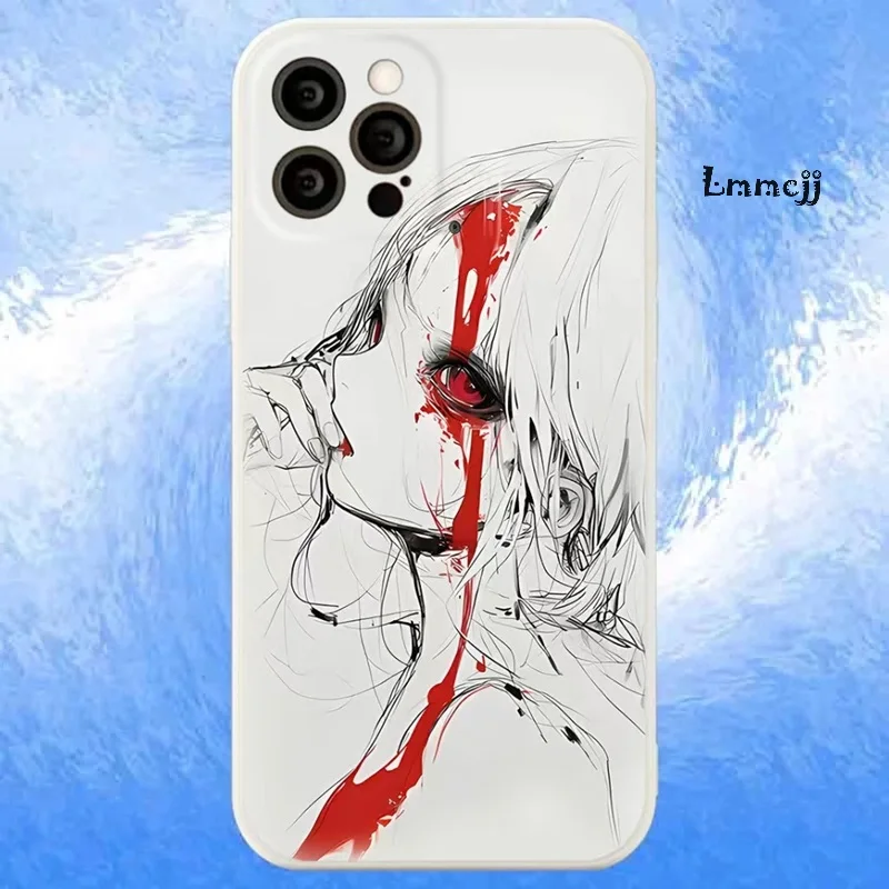 Lmmcjj punk anime mädchen telefon hülle für samsung galaxy a53 a54 a52 a13 a14 s23 ultra s22 plus s21 fe a31 a32 a23 silikon abdeckung