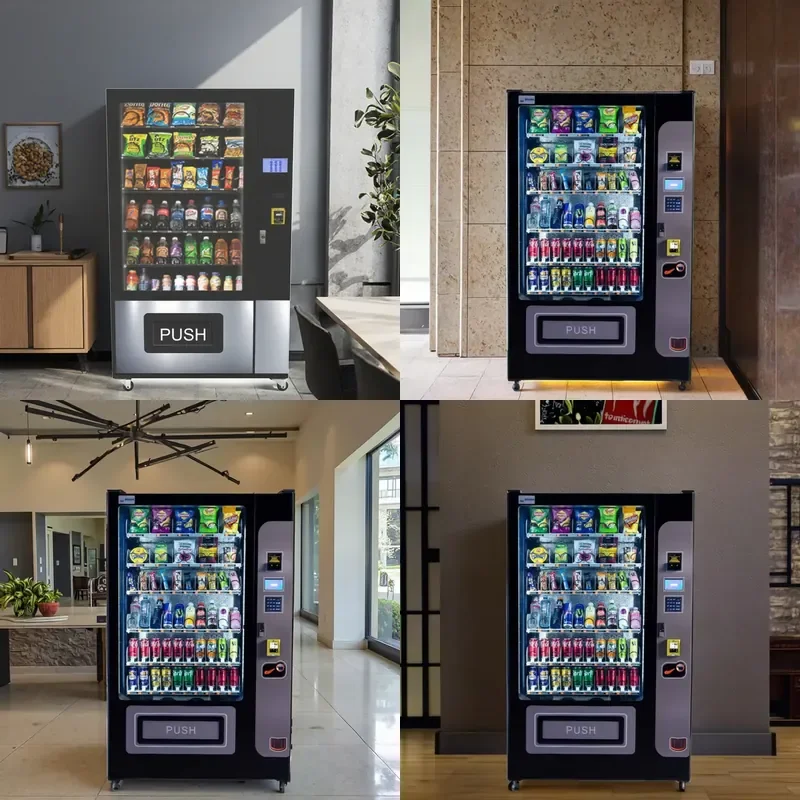 Hot Selling Combo Vending Machine with 21.5 Inch Touch Screen SDK Function Commercial Use High Capacity for Drinks and Snacks