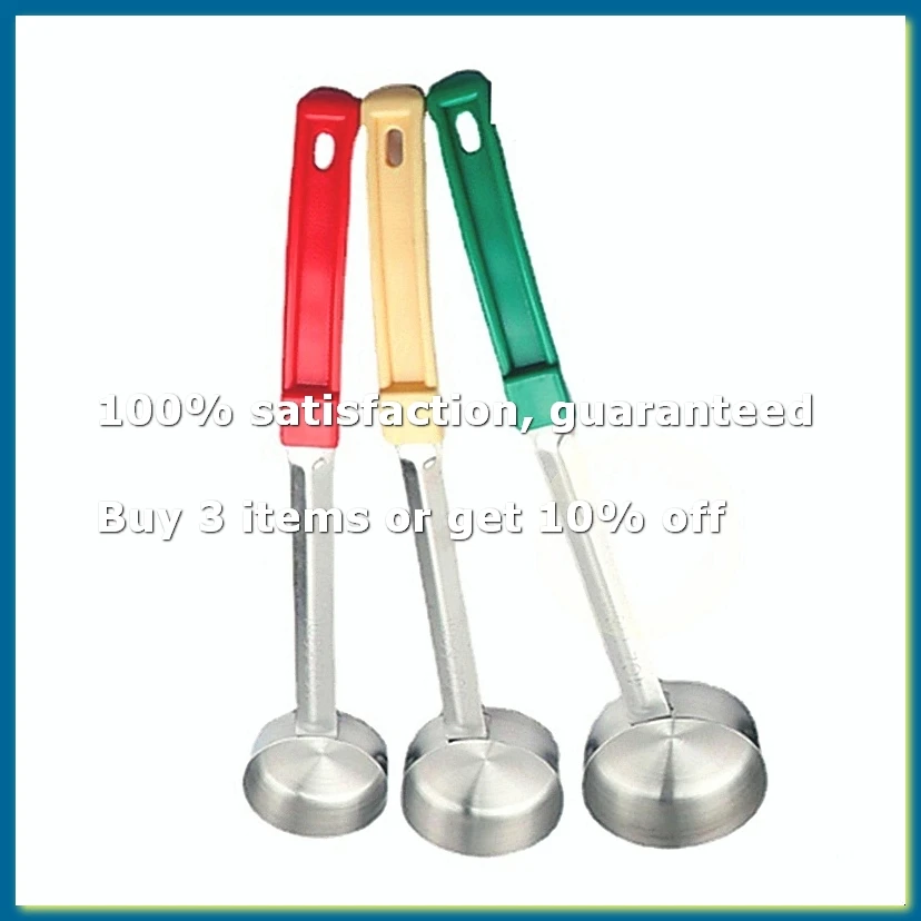 Stainless Steel Portion Control Solid Serving Spoon 3-Piece Combo Set 2Oz, 3Oz, 4Oz-A27I