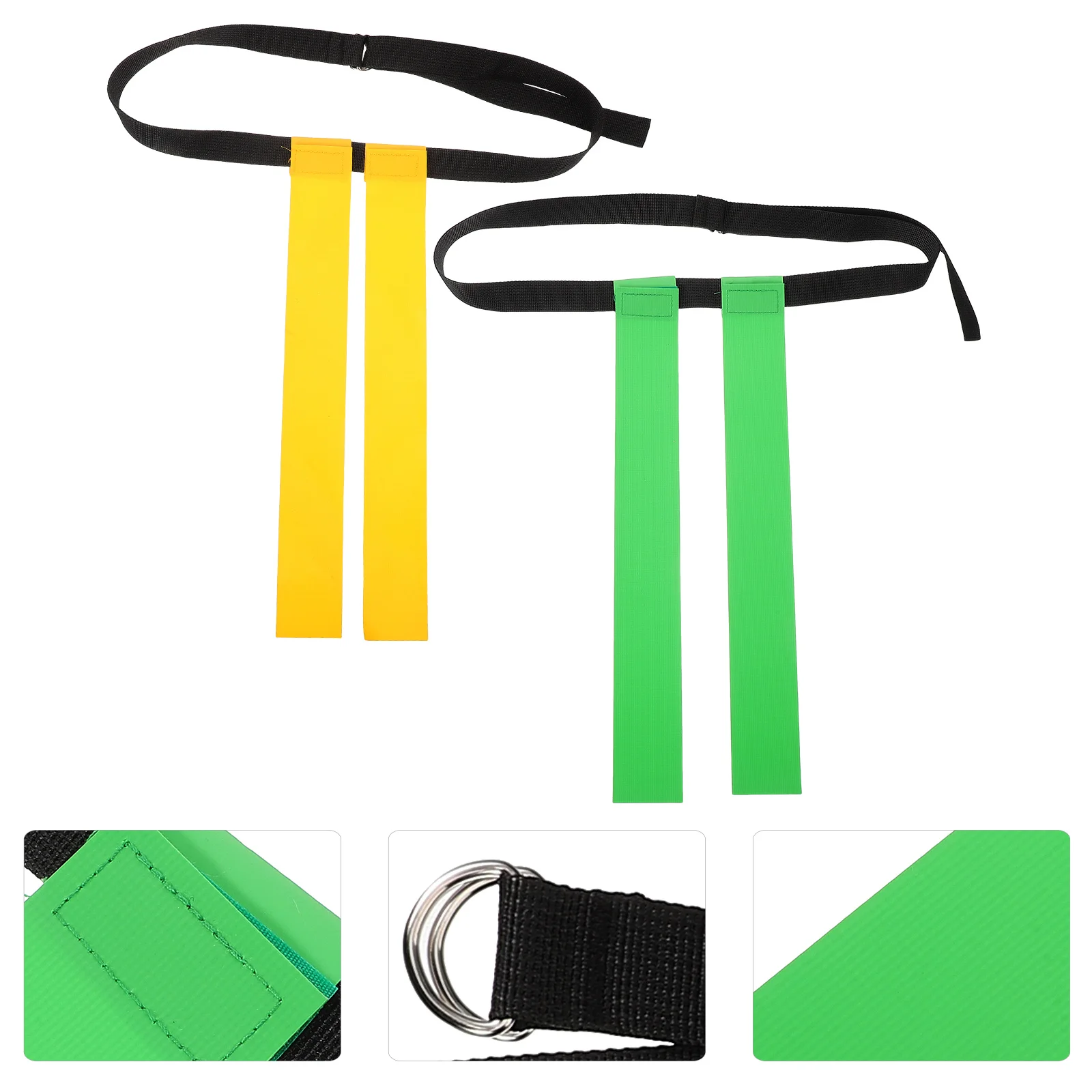 

2 set Football Flag Belt Unisex Adjustable Outdoor Sports Gear Lightweight Rugby Waist Flags Camping Sport Supplies
