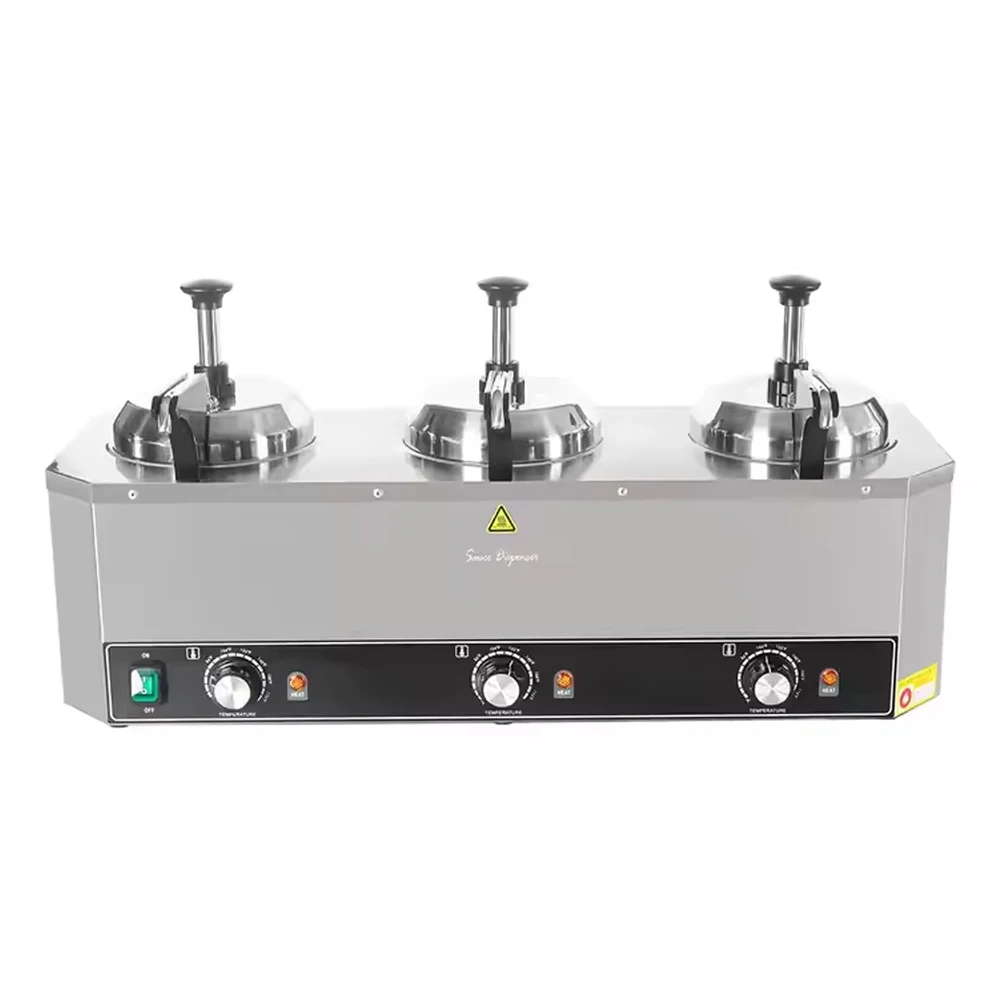 

XEOLEO Коммерческий 6л насос с подогревом, дозатор для соуса, электрический подогреватель шоколадного сыра из нержавеющей стали с насосом