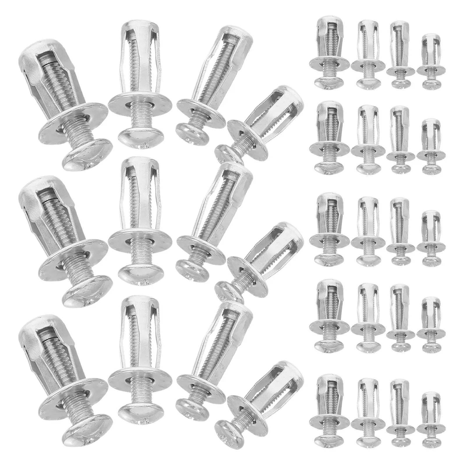 80Pcs Petal Expansion Screw Nuts Metal Anchor Bolts M4x20 M4x25 M5x25 M6x25 Heavy Duty Expansion Screws for Concrete Drywall
