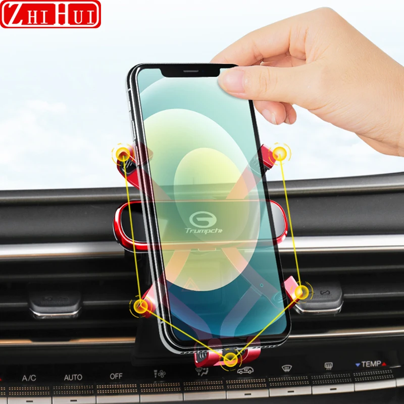 Car Styling Mobile Phone Holder For Geely Atlas Pro 2020 2021 Azkarra 2022 Air Vent Mount Gravity Bracket Stand Auto Accessories