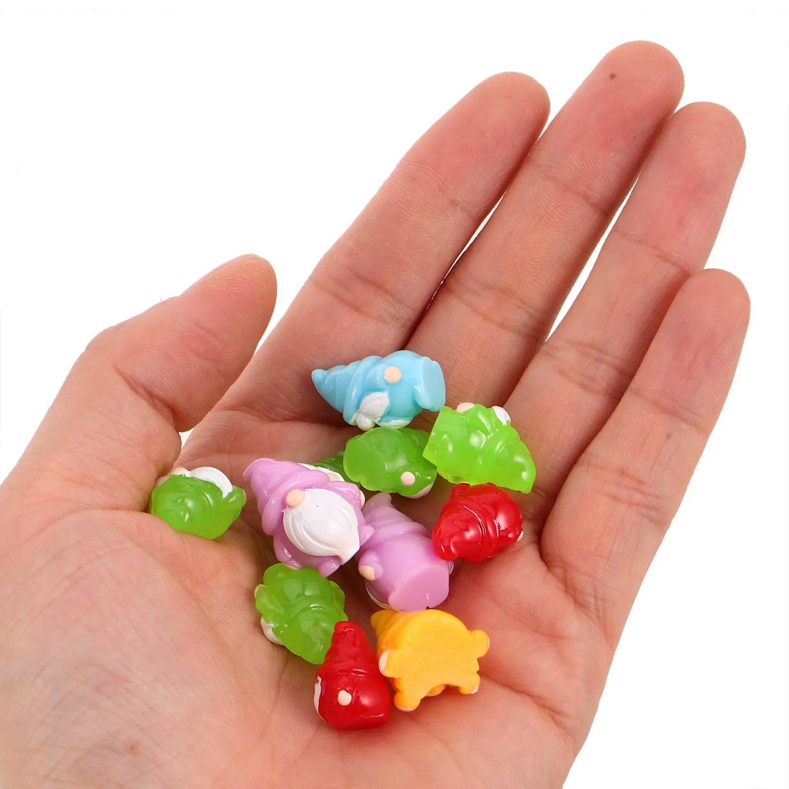 30Pcs Mini Gnomes Ornaments Mini Resin Decorative Dwarf Statues Cute Miniature Garden Landscape Patio Yard Lawn Accent