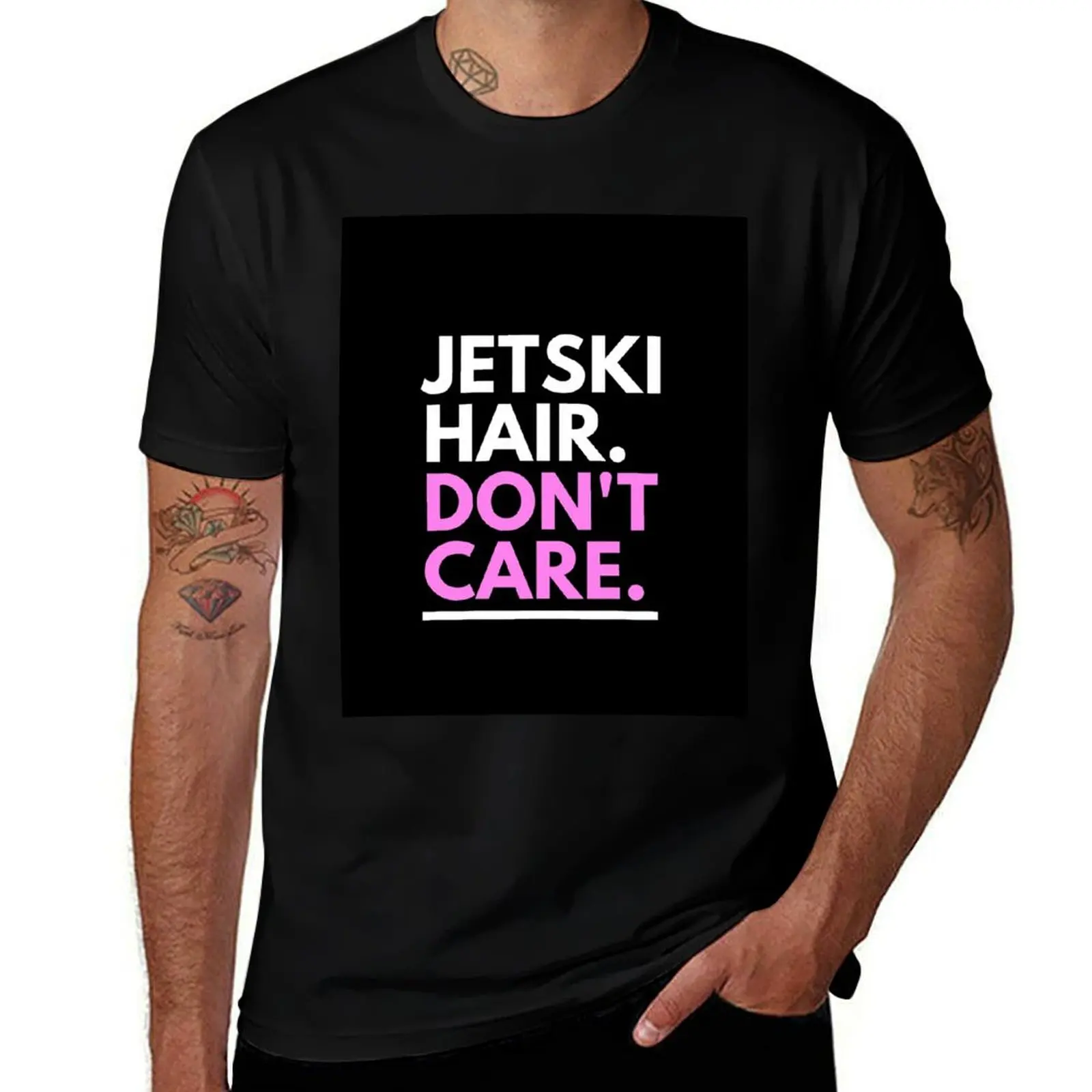Jetski Hair, Don't Care T-Shirt Summer Festival T-Shirt
