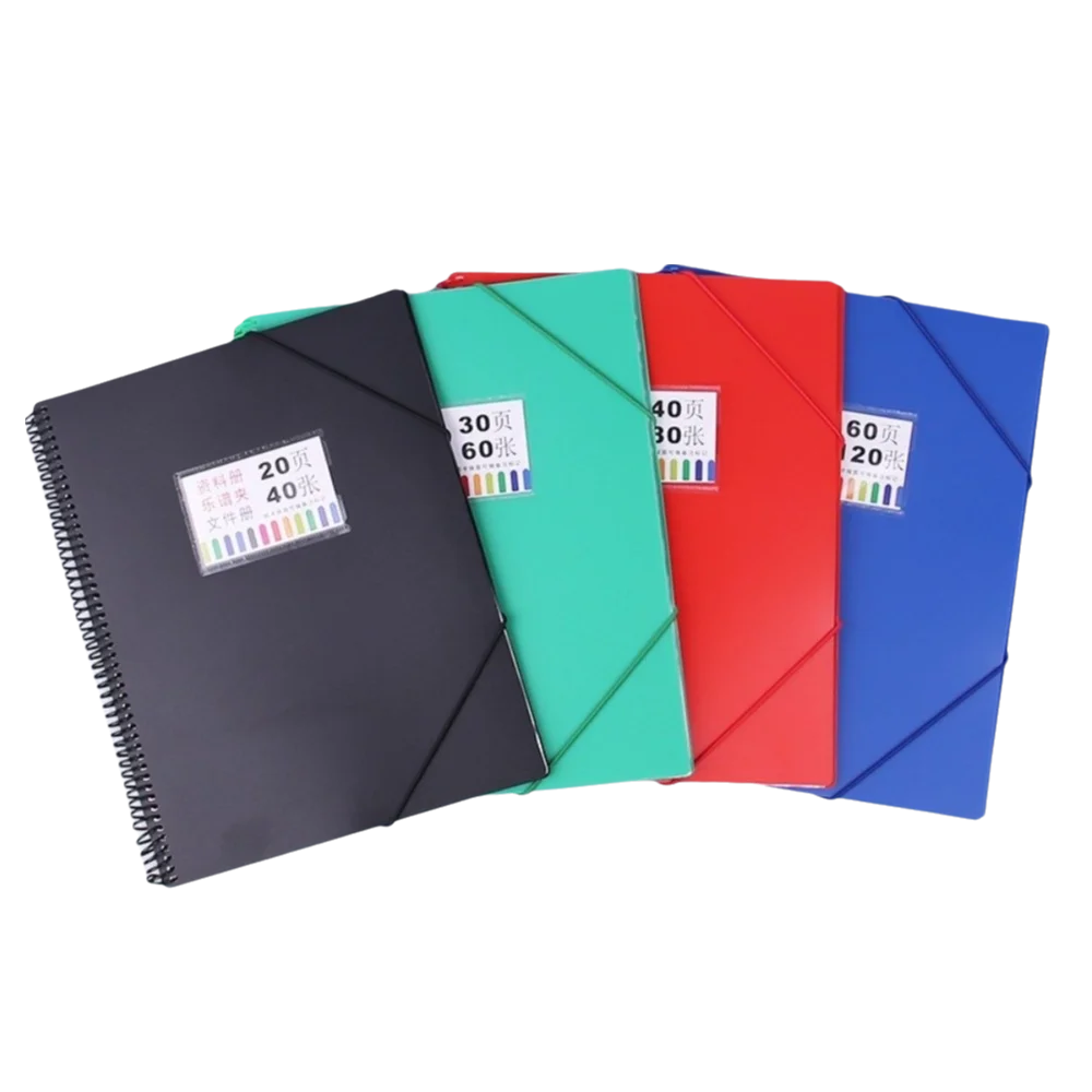 New A4 File Folders with 40 Pockets Portable Documents Organizer Versatile Large Capacity File Organizer for Students
