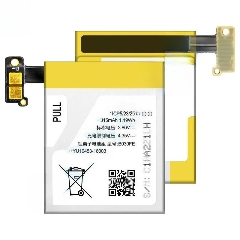 B030FE smart watch battery, suitable for Samsung Gear 1/SM-V700 battery, new large capacity, free tool 3.8V 315mAh
