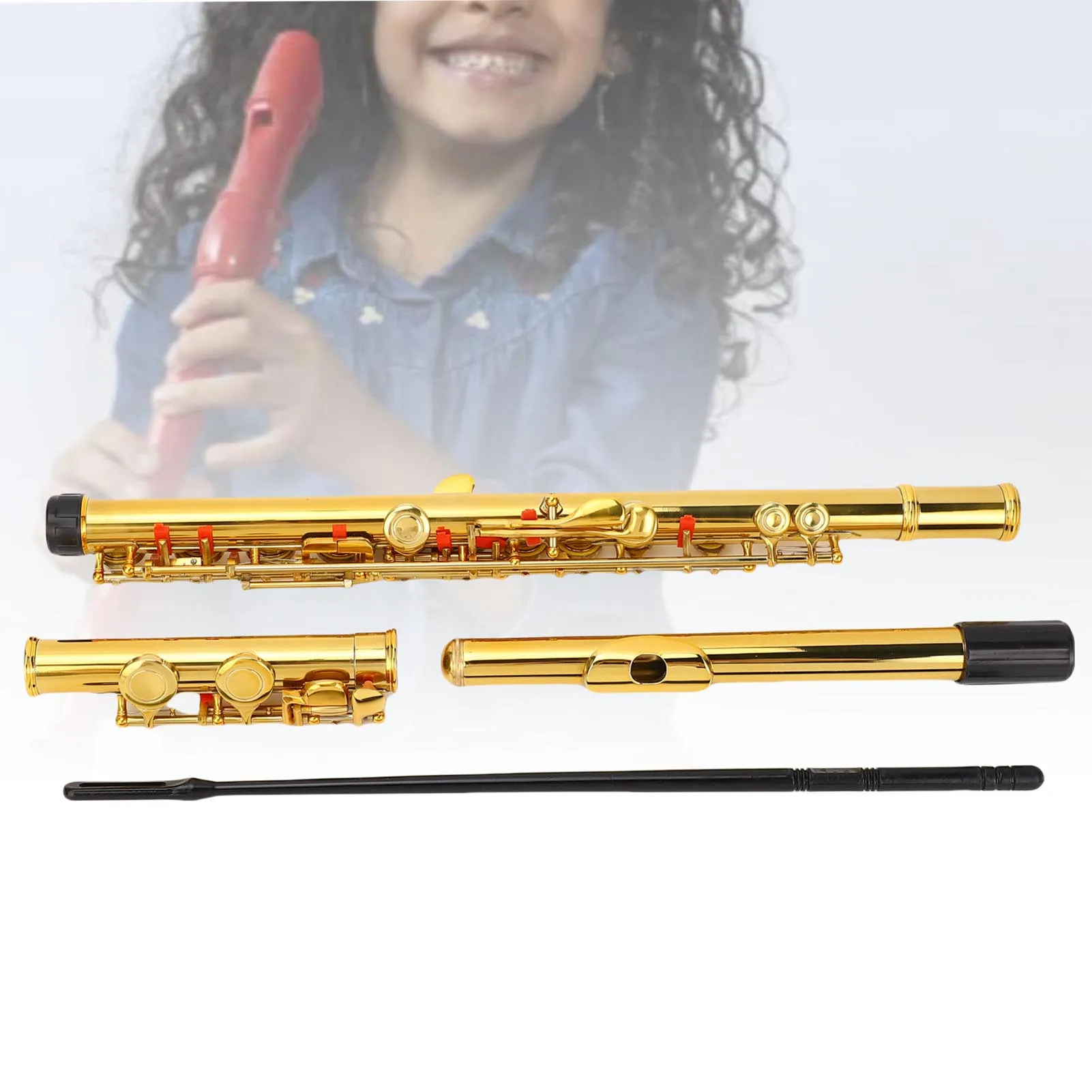 

Флейта C, флейта C, 16-клавишная флейта с замкнутым отверстием, мельхиор, флейта с разделенным электронным ключом для начинающих, студентов, взрослых, флейта C, инструмент