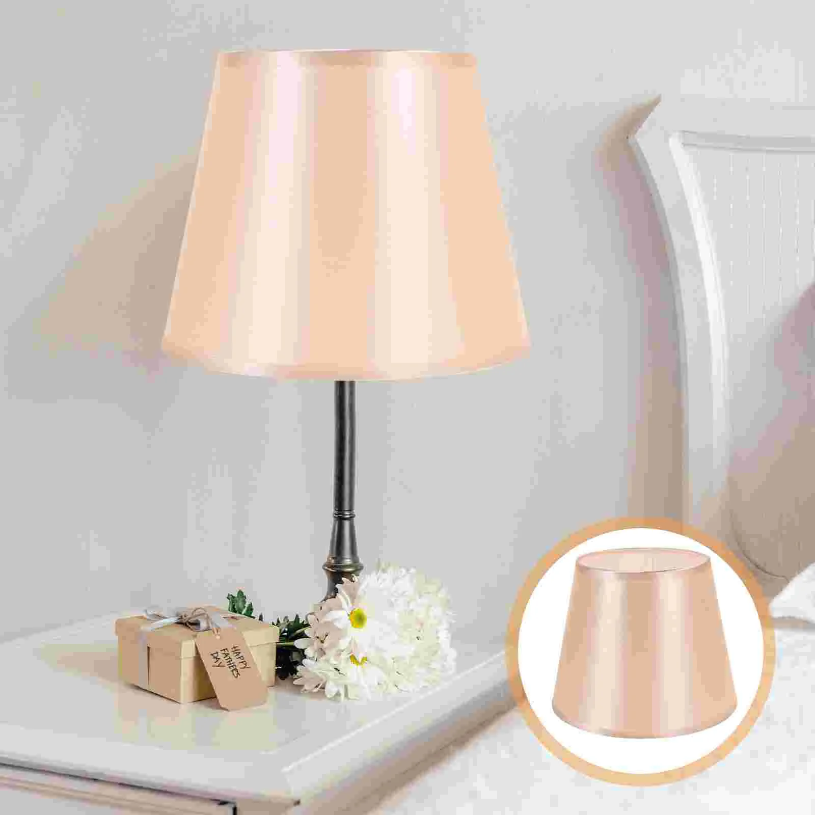 

Fabric Lampshade Light Bulbs Lampshades for Floor Natural Desk Modern Household Baby