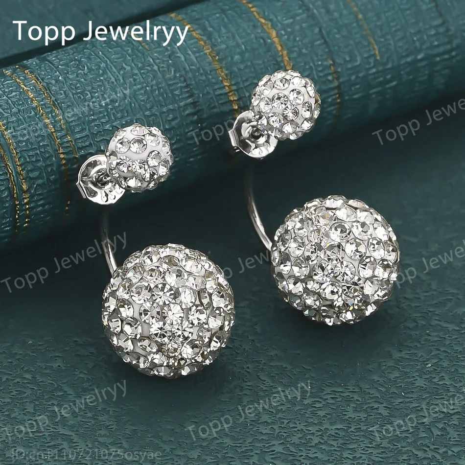 

Элегантные серьги из стерлингового серебра 925 пробы с изысканными круглыми цирконами, модные женские аксессуары для свадебного подарка