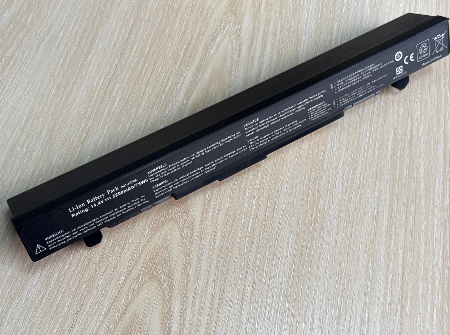 8 Cells 5200mAh high capacity  Battery A41-X550 A41-X550A For ASUS X550L X450 X450C R409CC X552E K5 X550V