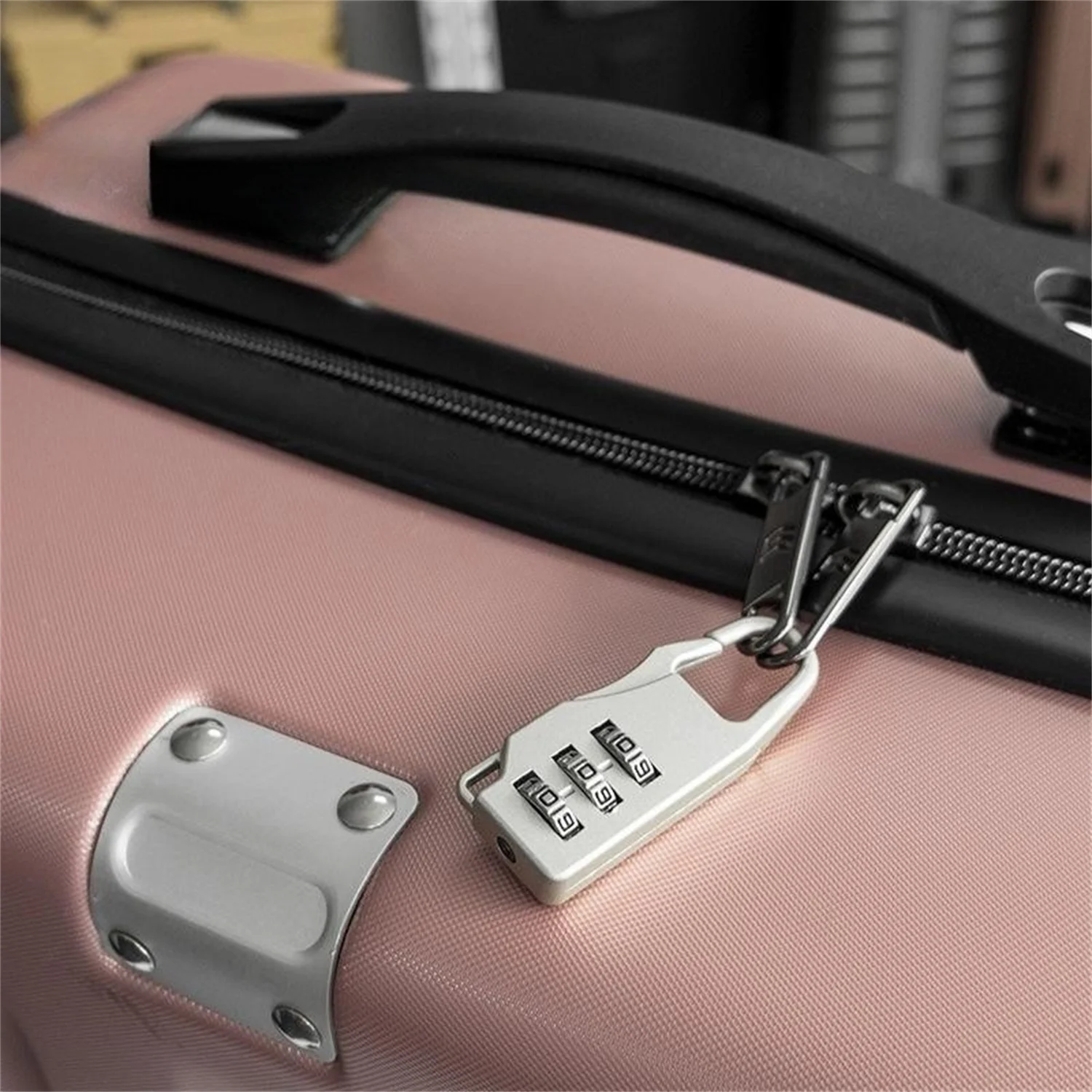 1PCS Portable Alloy Mini Lock Padlock Safe Combination Code Padlock For Luggage Zipper Backpack Travel Luggage Anti-theft