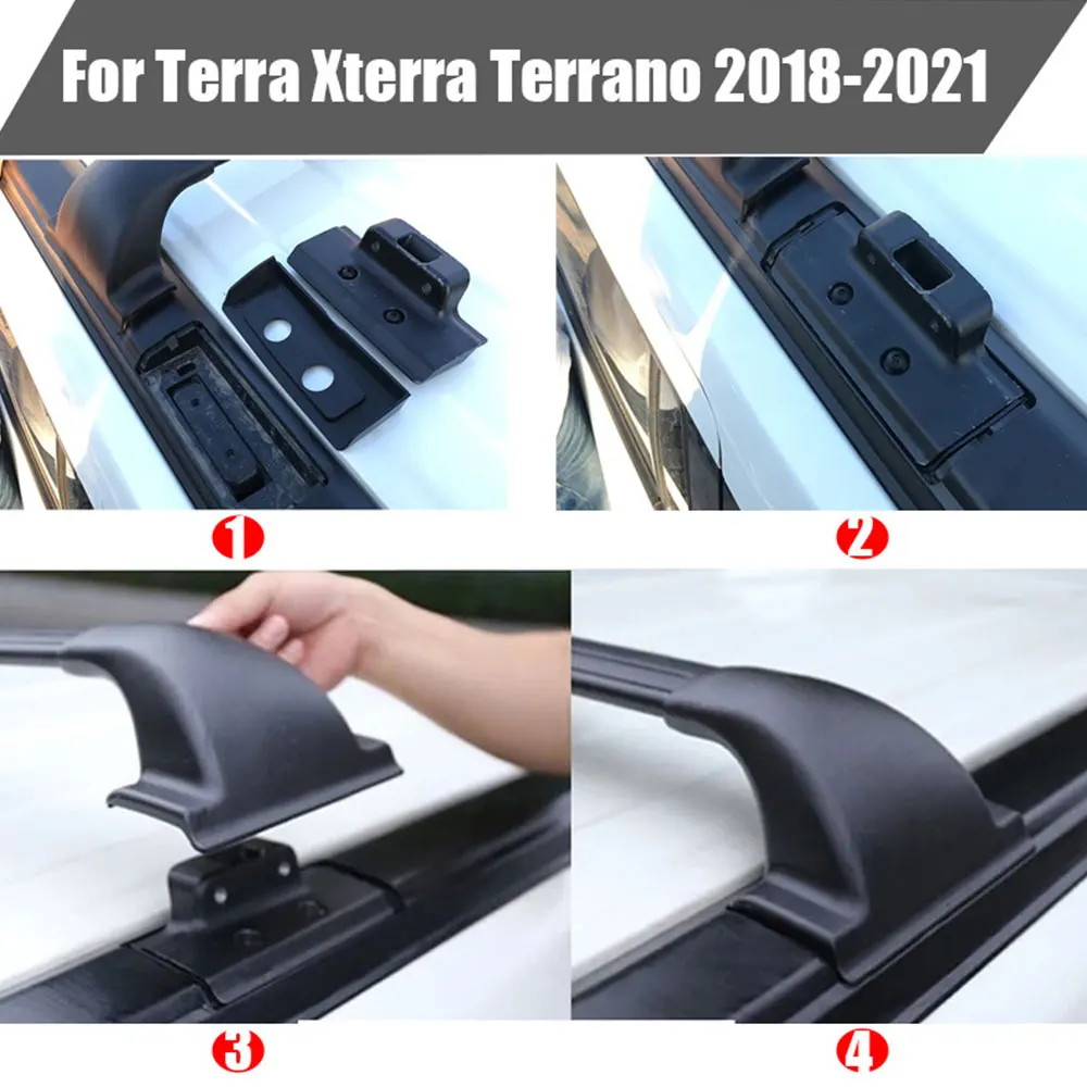 Fits for Nissan Terra 2018-2023 2024 Aluminum Roof Rail Rack Cross Bar Crossbar