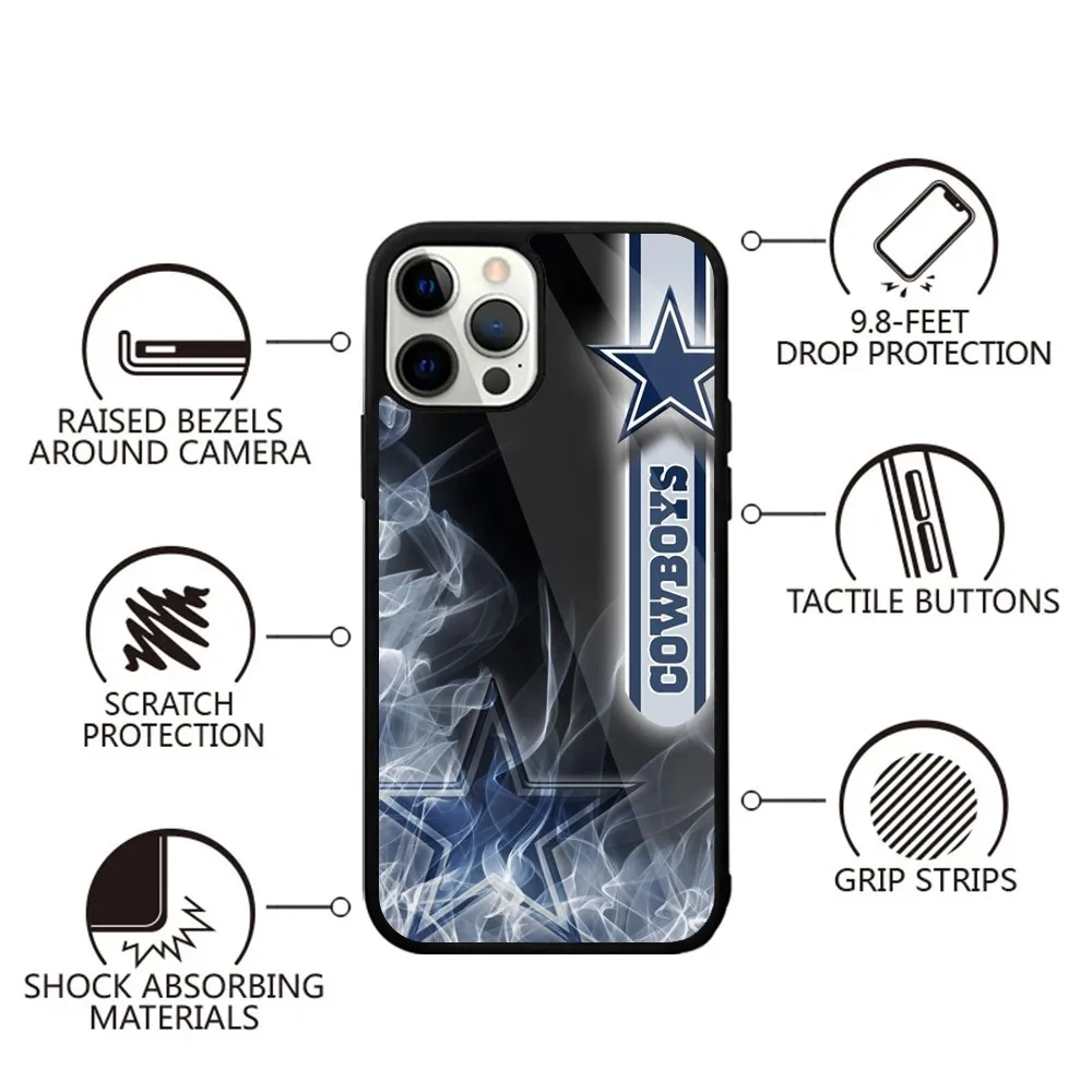 D-dallas cowboys-S   Phone Case Strong Magnetic For IPhone 16,15,14,13,Pro,Max,Plus,11,12,Mini For Magsafe Wireless Charging