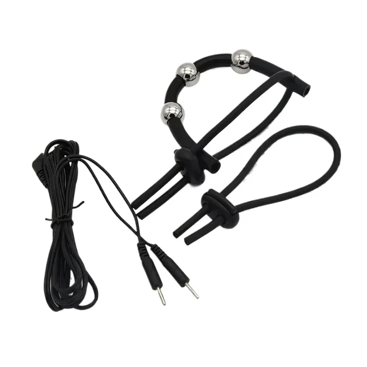 Massage Sex Products Electro Shock Silicone Penis Ring Themed Toys Pulse Massage Delayed Ejaculation Sex Toys For Men