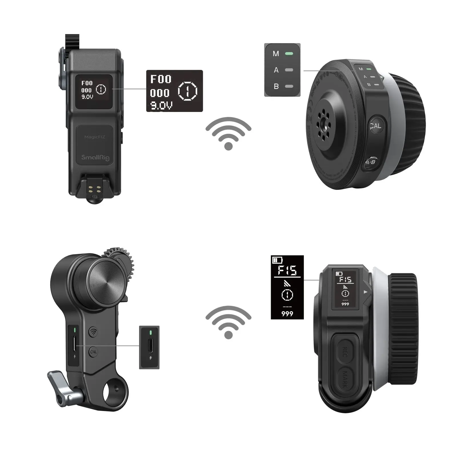 SmallRig Wireless Receiver Motor Lite, Controller  It Can Deliver a Peak Torque of 4.3 kgf·cm, for DSLR, Mirrorless Lenses -4297